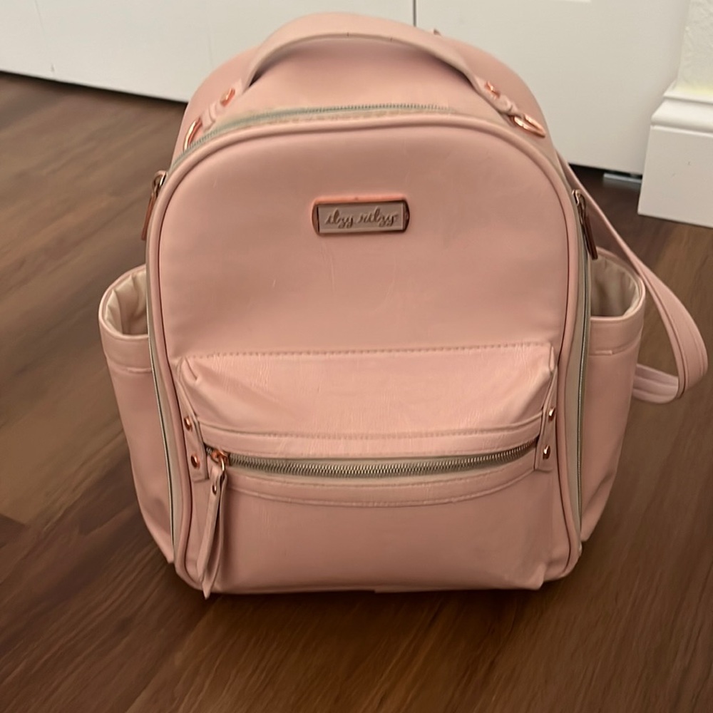 Itzy Ritzy Mini Blush Diaper Backpack